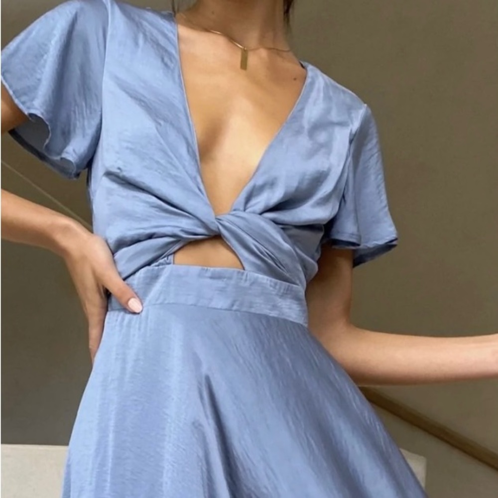 Sunny Daze Dress Steel Blue by Billy J